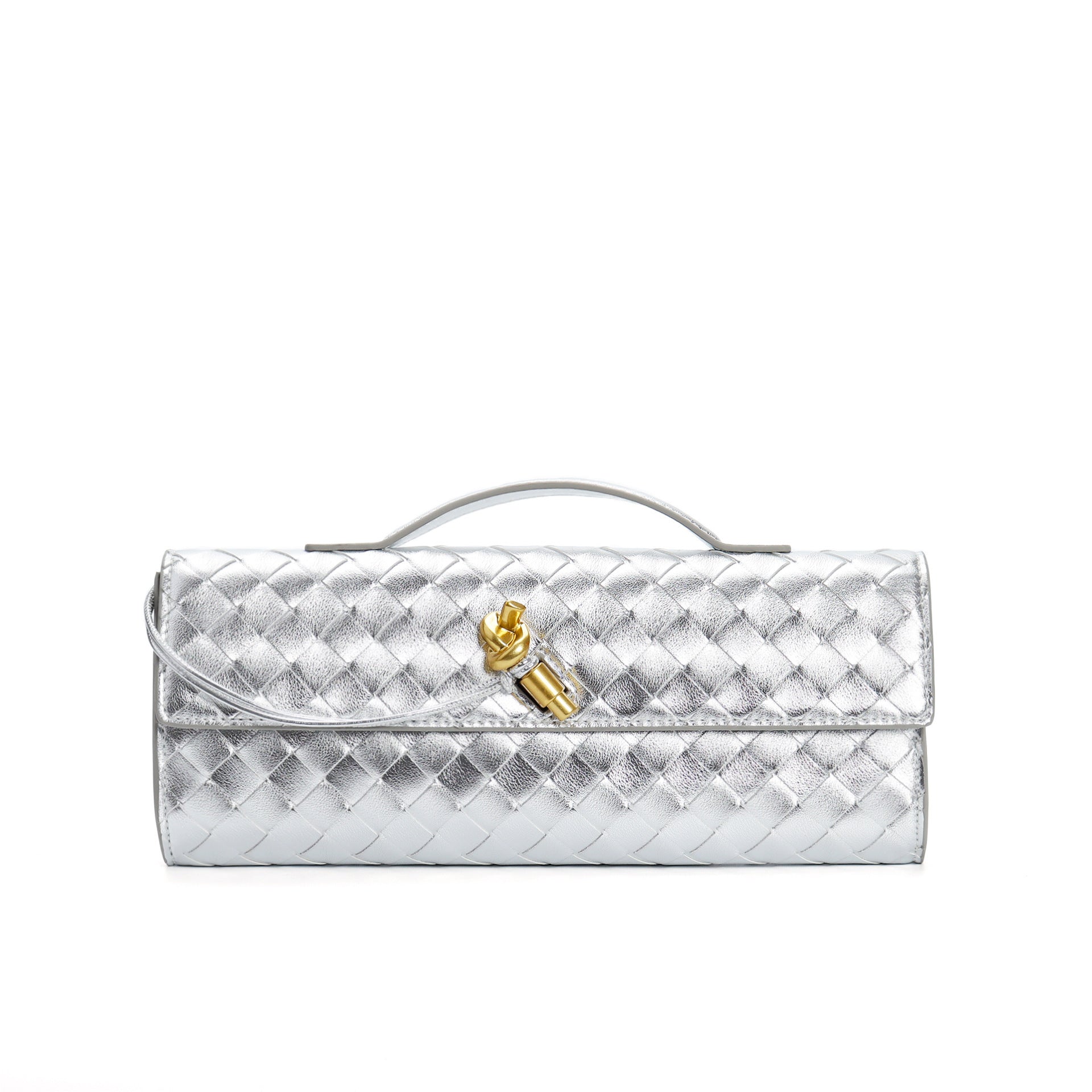 Leora | Luxe Schoudertas - Woven Clutch