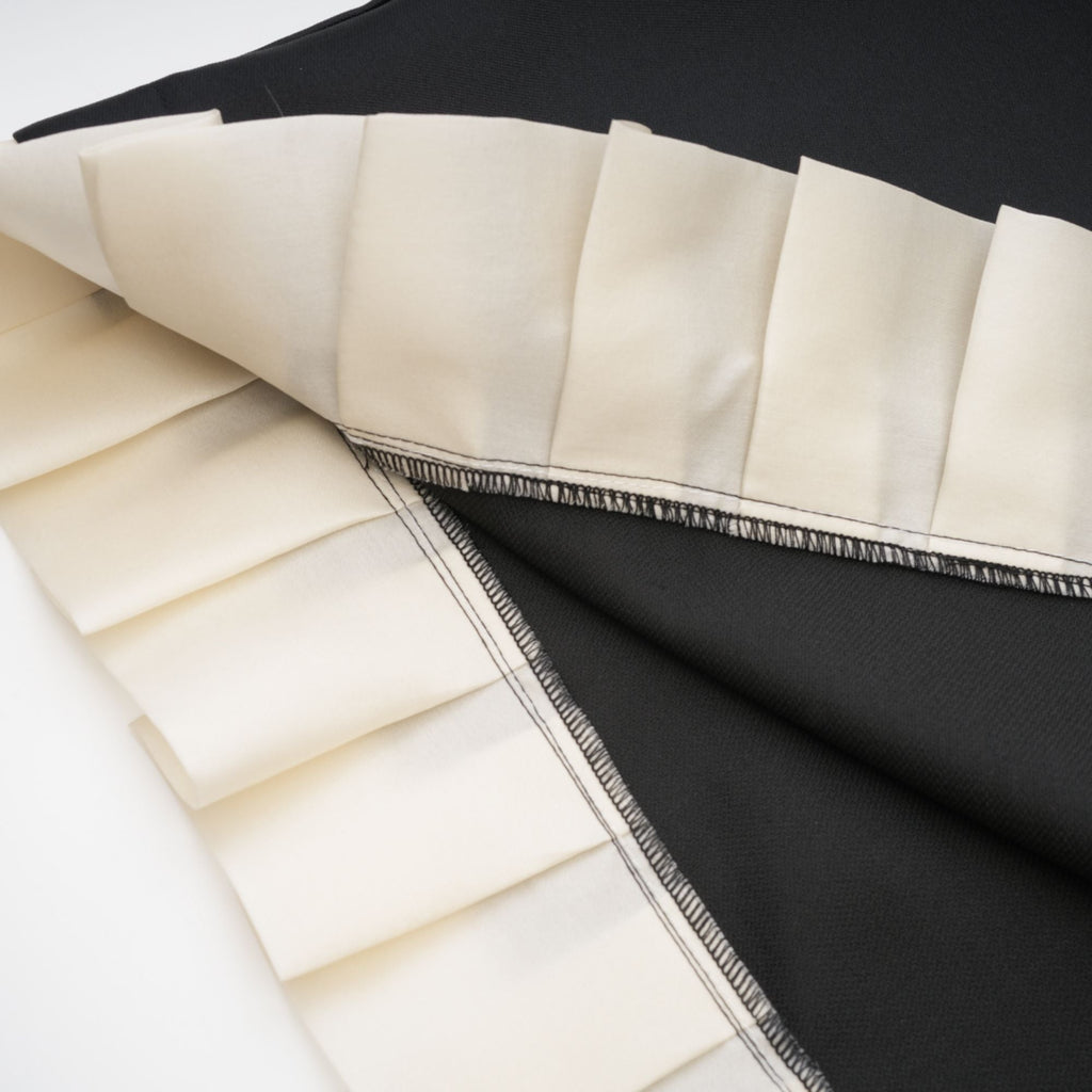 Felisara black bowknot midi dress