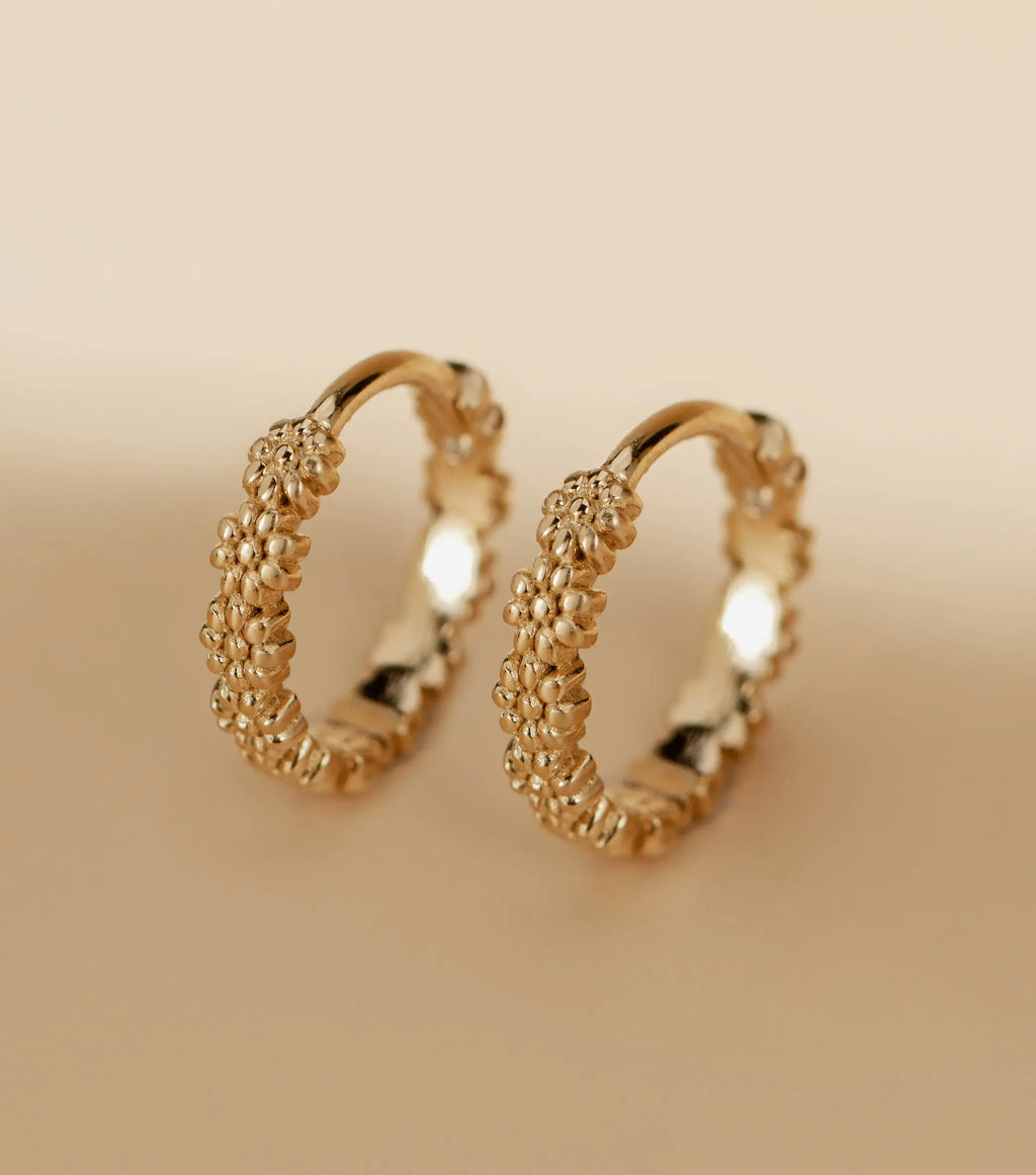 Oorbellen floral click