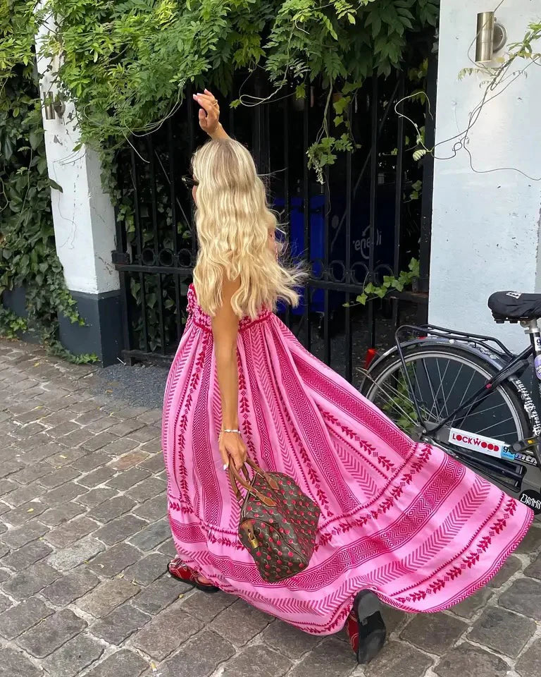 Amy-Lee | Snygg maxiklänning för kvinnor - Elegant A-linjeformad passform