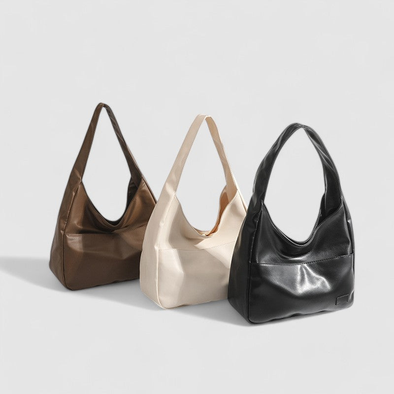 Nouri | Schoudertas van Hoogwaardig Vegan Leer en Gouden Details