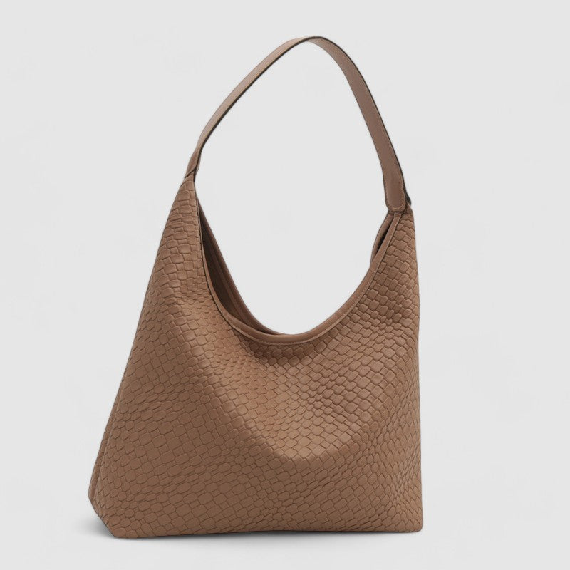 Jamy | Schoudertas met Elegante Krokodillenstructuur