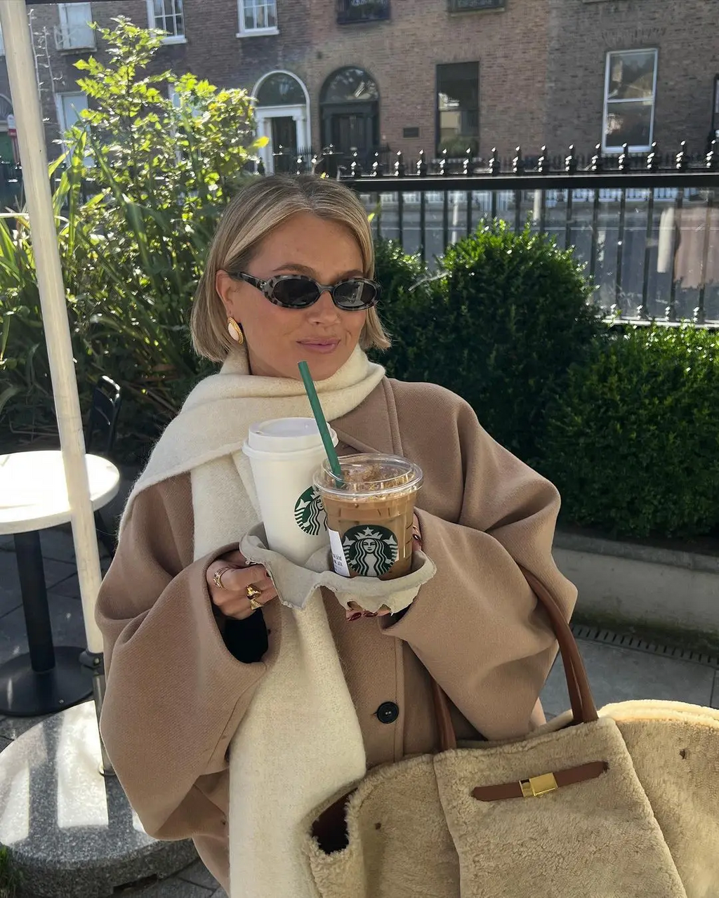 Acy | Överdimensionerad ullkappa med knappar