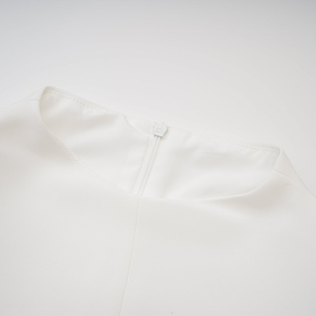 Madeleine ruffle-sleeve dress