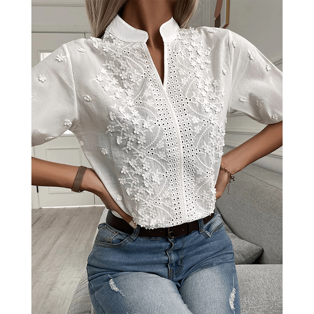 Filippa | Kanten V-hals Blouse
