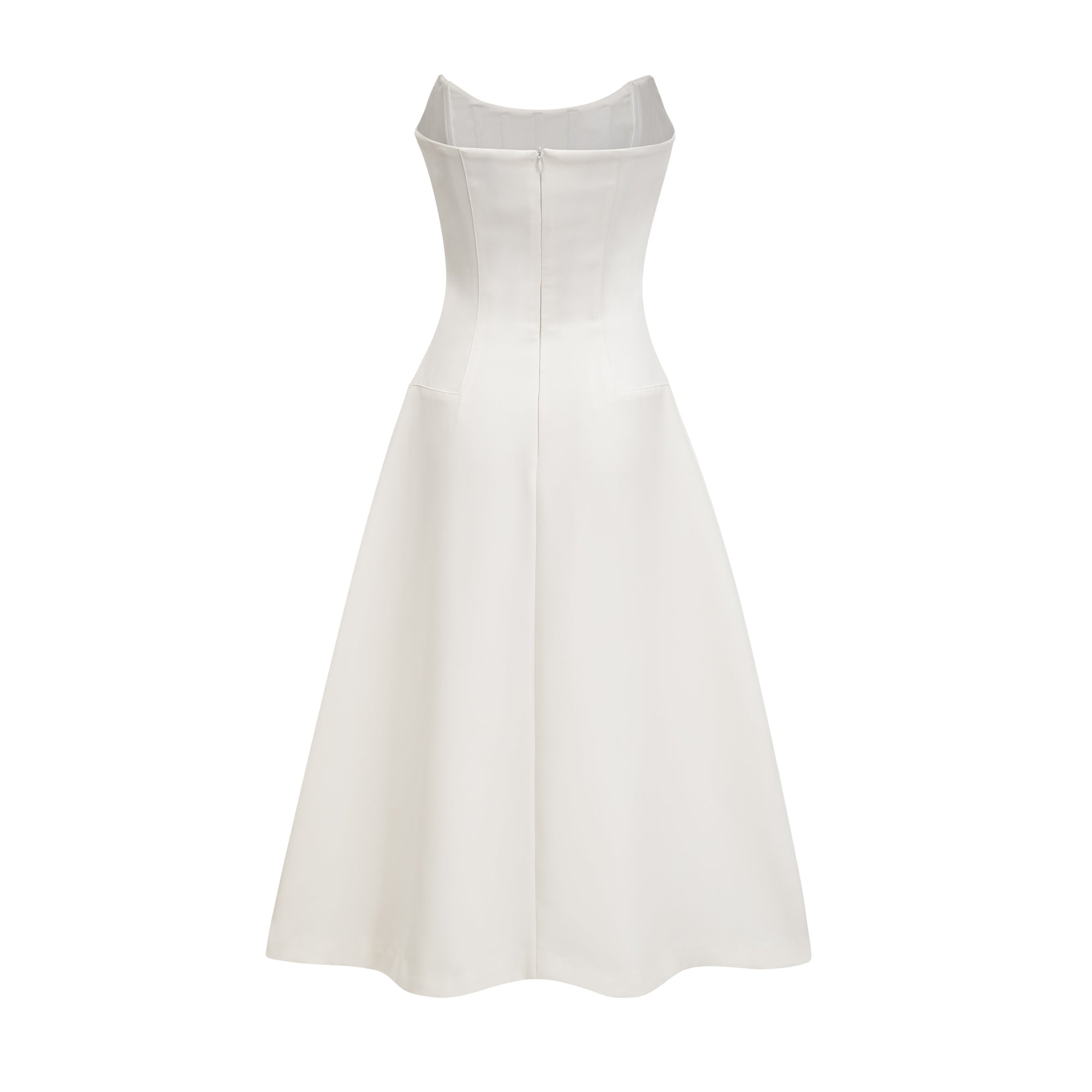 Melisande white embellished midi dress