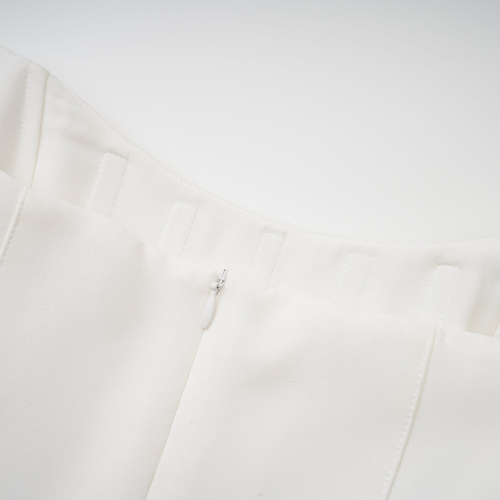 Melisande white embellished midi dress