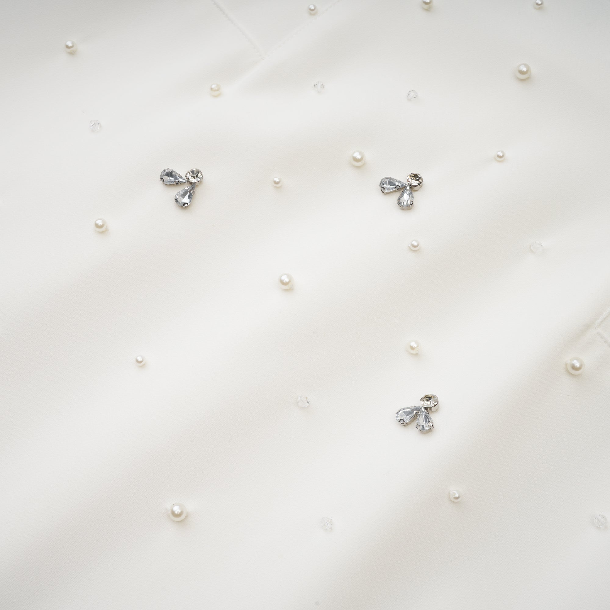 Melisande white embellished midi dress