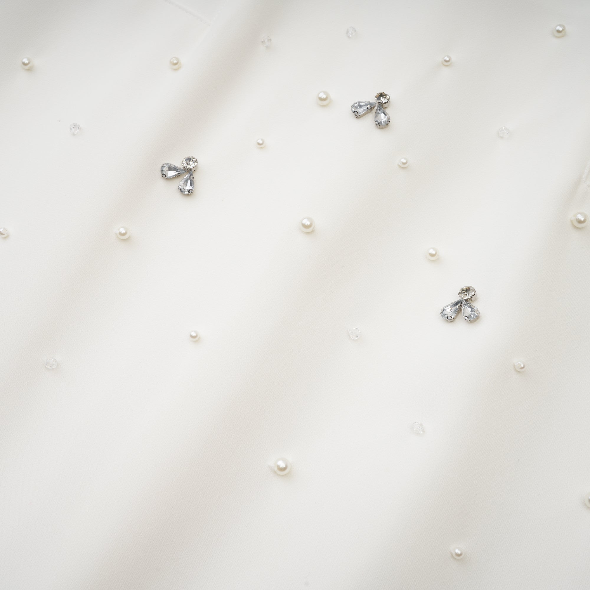 Melisande white embellished midi dress