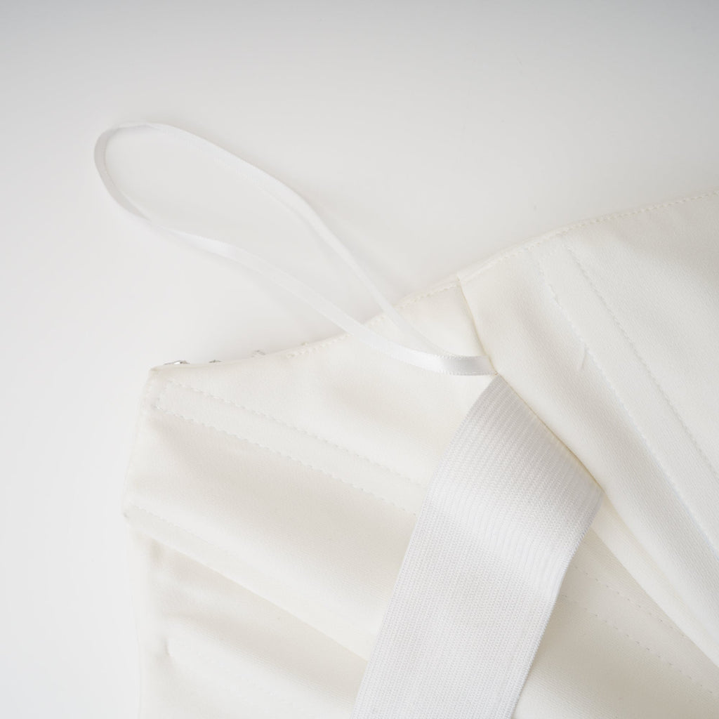 Melisande white embellished midi dress