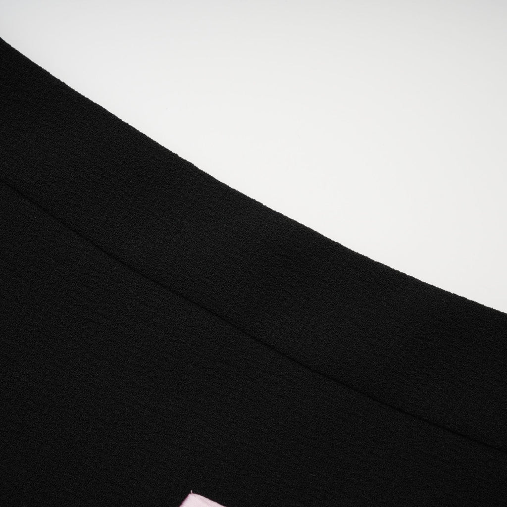 Uaine Black Two-Piece Jacket and Skirt Set