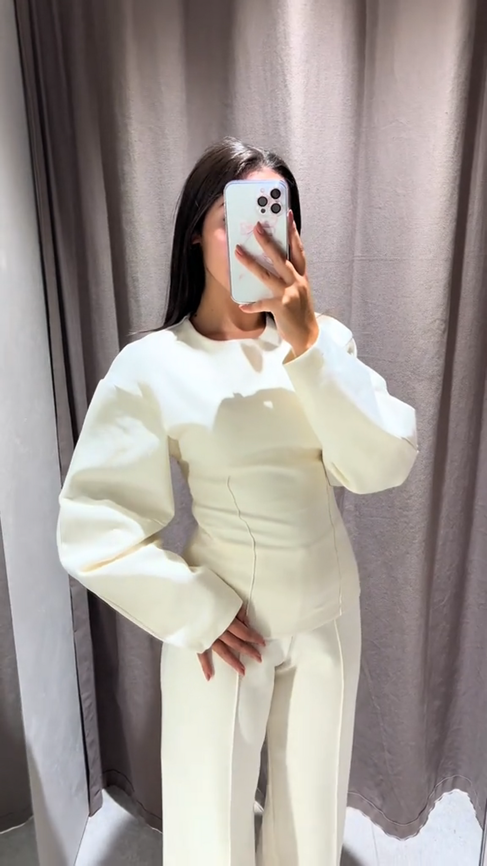 Elina | Chique Dames Lounge Set – Oversized Top & Wijde Broek