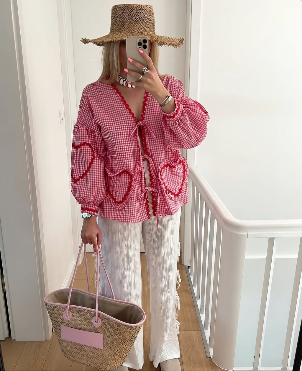 Roos | Trendy Zomertop met Hartjesprint