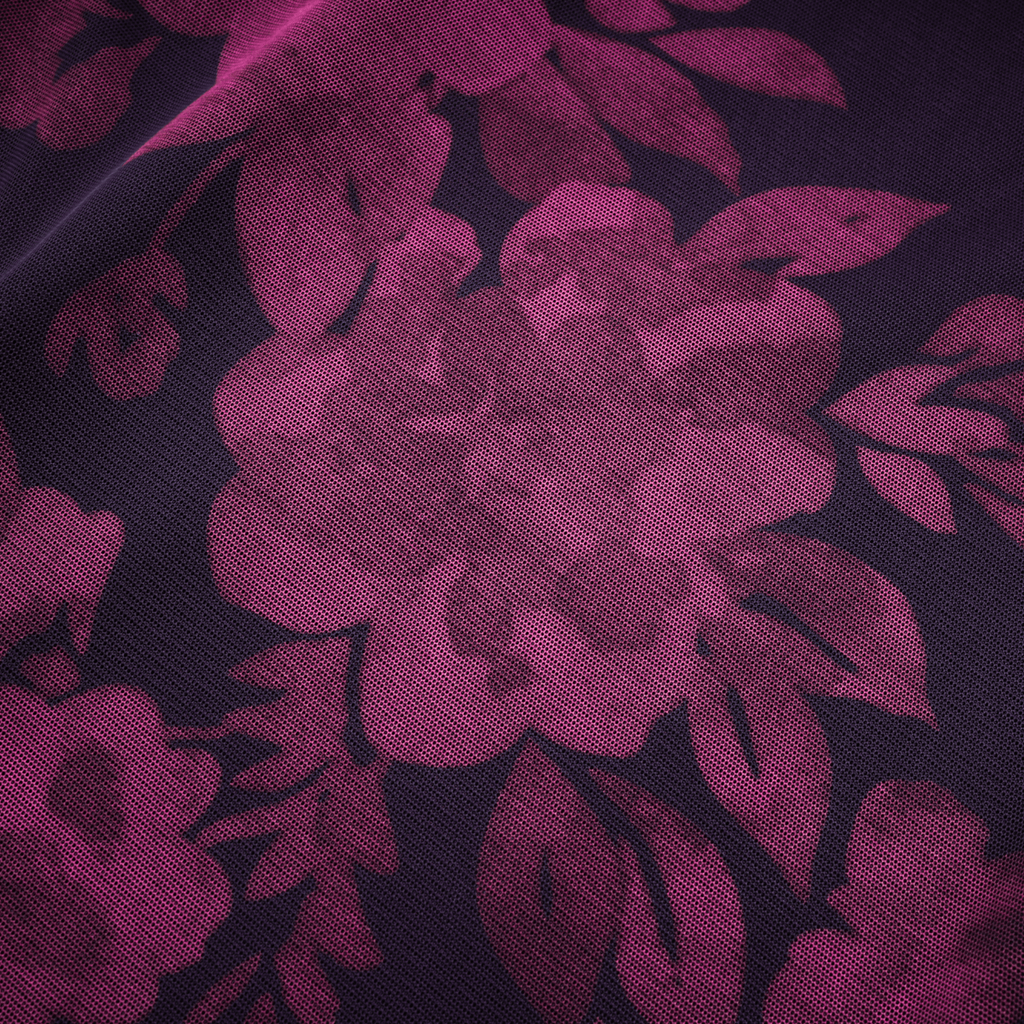 Róisín purple floral-print midi dress