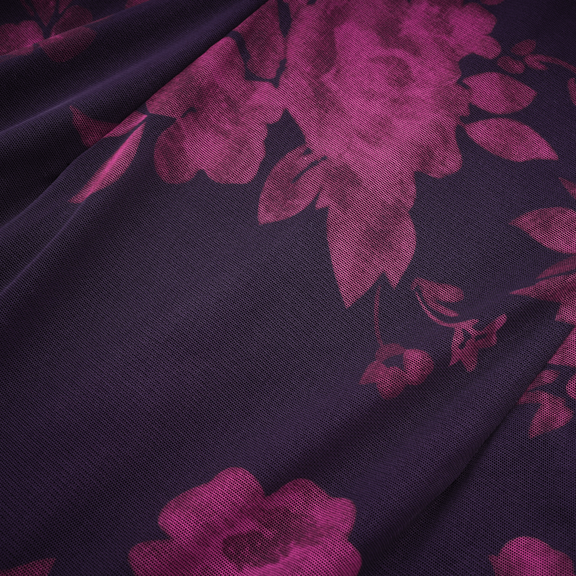 Róisín purple floral-print midi dress