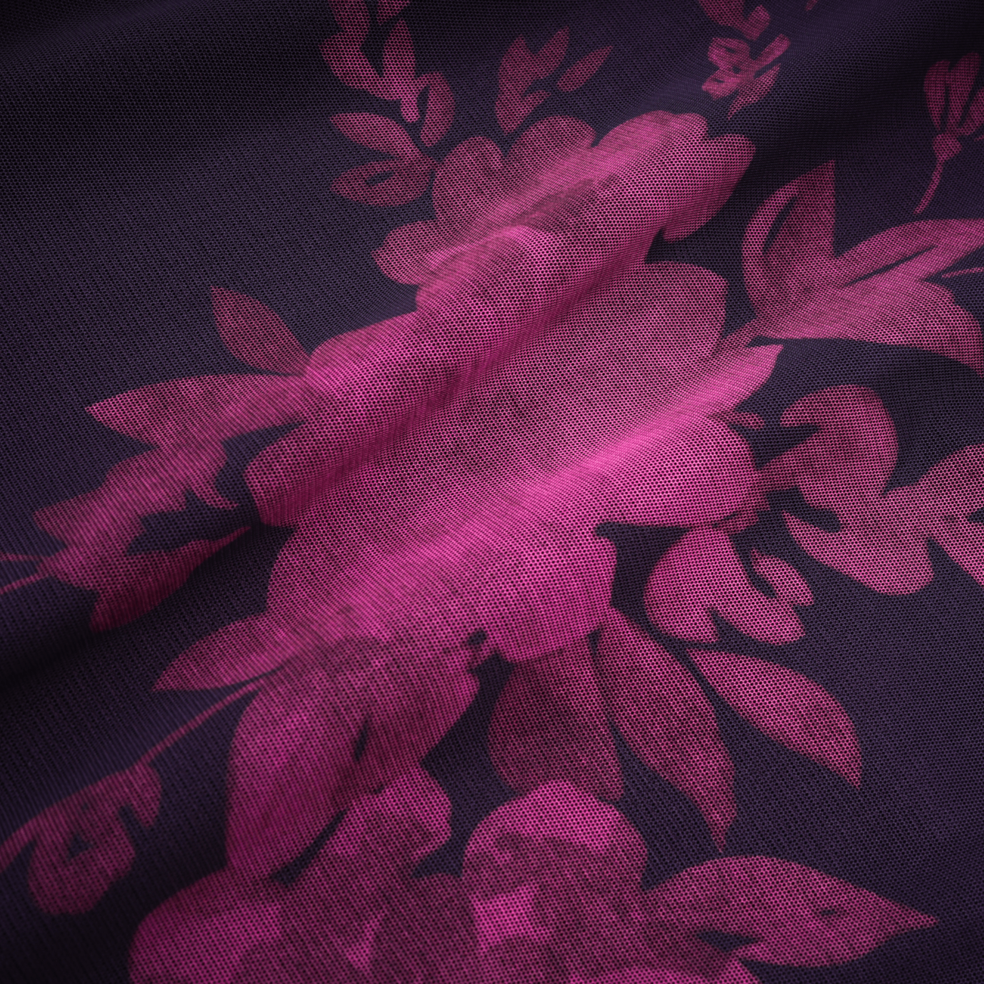 Róisín purple floral-print midi dress