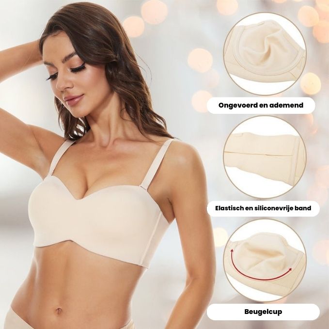 Eliana | Halkfri bandeau-bh med bygel